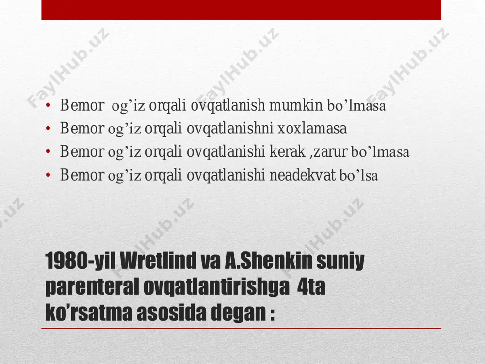 reanimatsion bemorlarni parenteral ovqatlantirish - Page 4