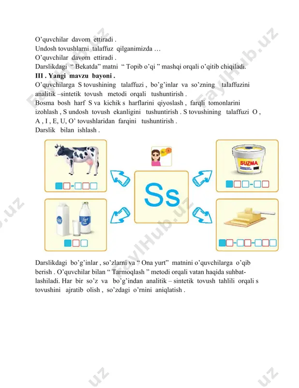 s harf 1-sinf dars ishlanma - Page 3