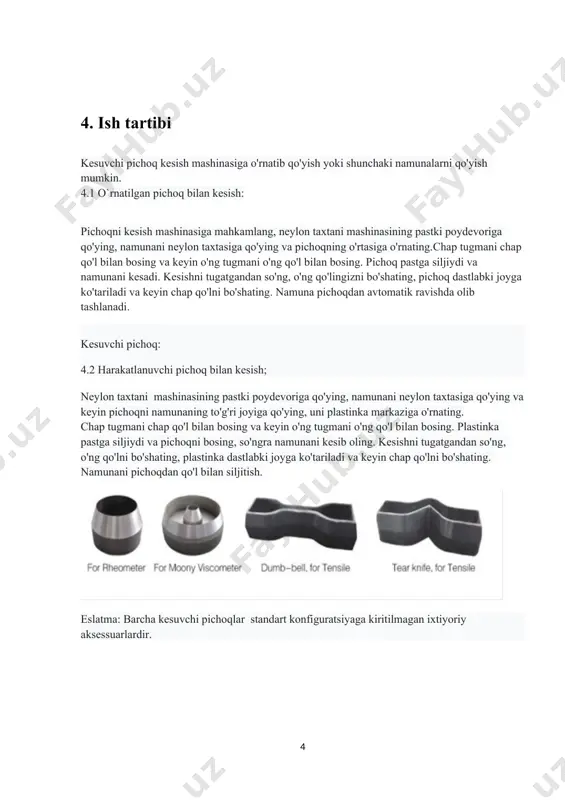 dw1111 havo bosimi yordamida namuna qirquvchi jihoz - Page 4