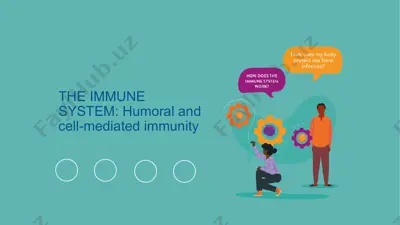 the immune system: humoral and cell-mediated immunity — PPTX