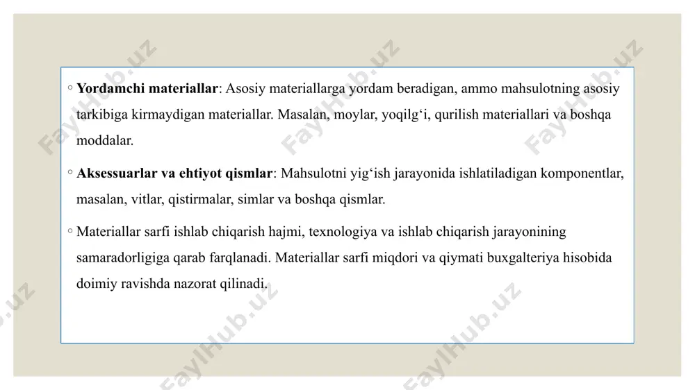 materiallar sarflanishini buxgalteriya xisobga olish - Page 5