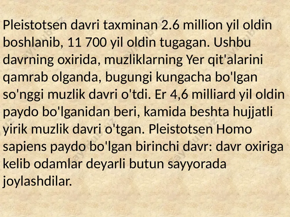 pleistotsen davri - Page 3