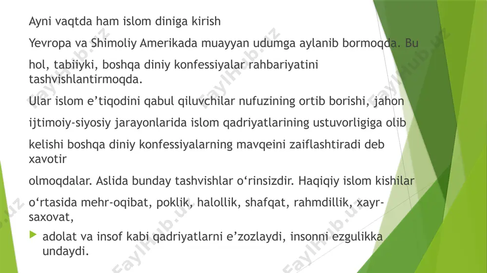 islom qadriyatlari va hozirgi zamon - Page 5