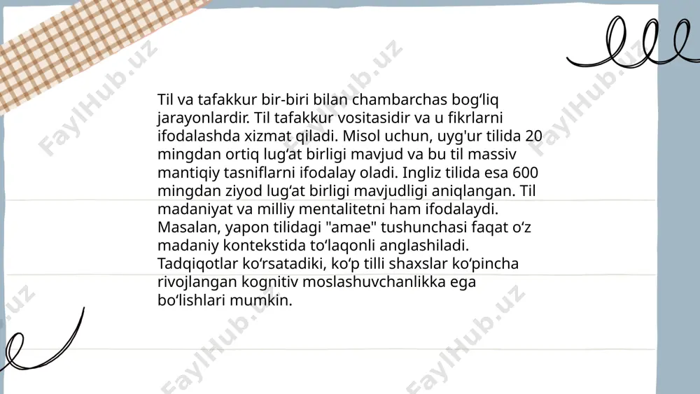 navoiyning lingvistik qarashlari til va tilning paydo bo‘lishi haqidagi qarashlari - Page 5