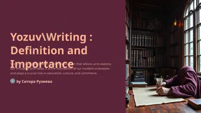 yozuv\writing — PPTX