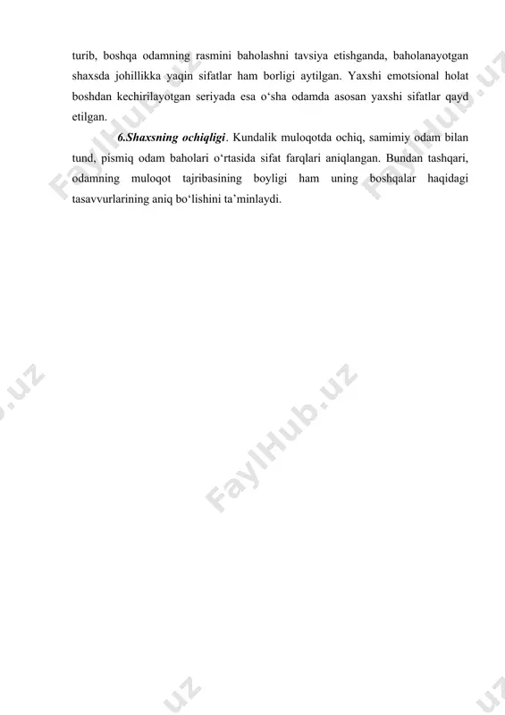 s’ul muharrir: a.xolbekov. – t.: djqa “rahbar” markazi; “yunaks-print” mchj, 2006. – 230 b. 5. galkina t.p. sotsiologiya upravleniya: ot gruppi k komande. – m.: 2003. 6. donsov a.i. psixologiya kollektiva. – m.: mgu, 1984. 7. yemelyanov y.n. aktivnoye sotsialno-psixologicheskoye obucheniye. – l.: lgu, 1985. 8. yenikeyev m.i. obshaya i sotsialnaya psixologiya. – m.: 2002.