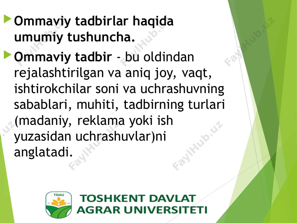 ommaviy tadbirlar va ularning tashkil etish - Page 3