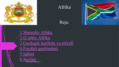 afrika — PPT