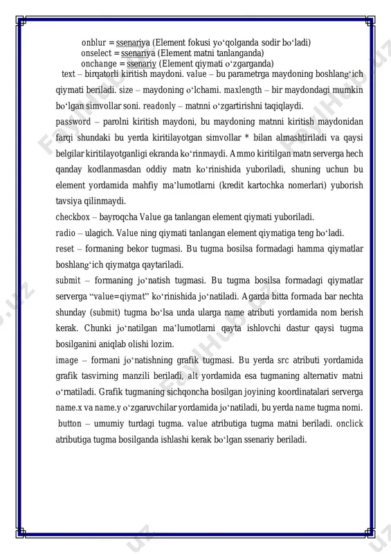 html formalar - Page 5