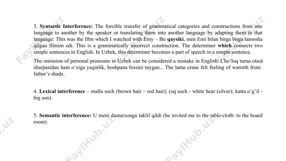 problem of interference in translation - Page 5
