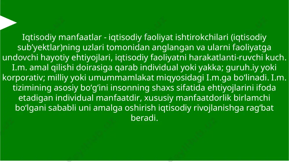iqtisodiy manfaatlar va tahditlar - Page 3