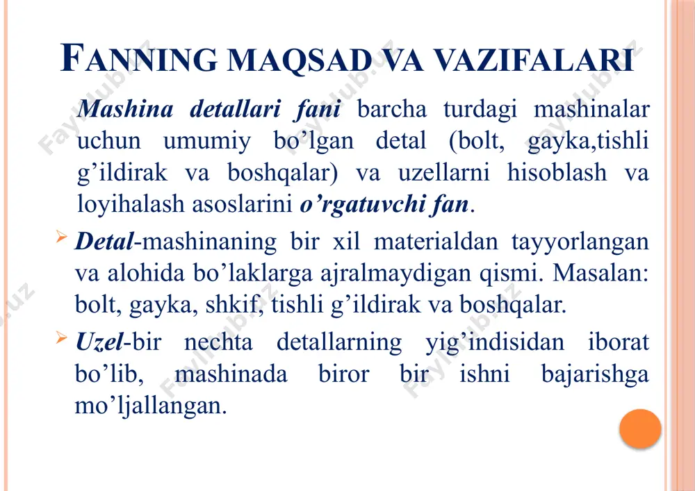 1-ma’ruza: fan to‘g‘risida umumiy ma’lumotlar - Page 5
