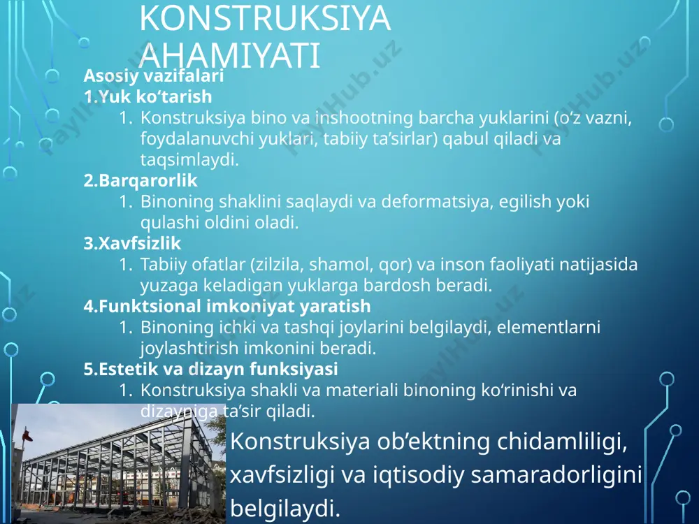 konstruksiyaning tayyorlash usullari - Page 5