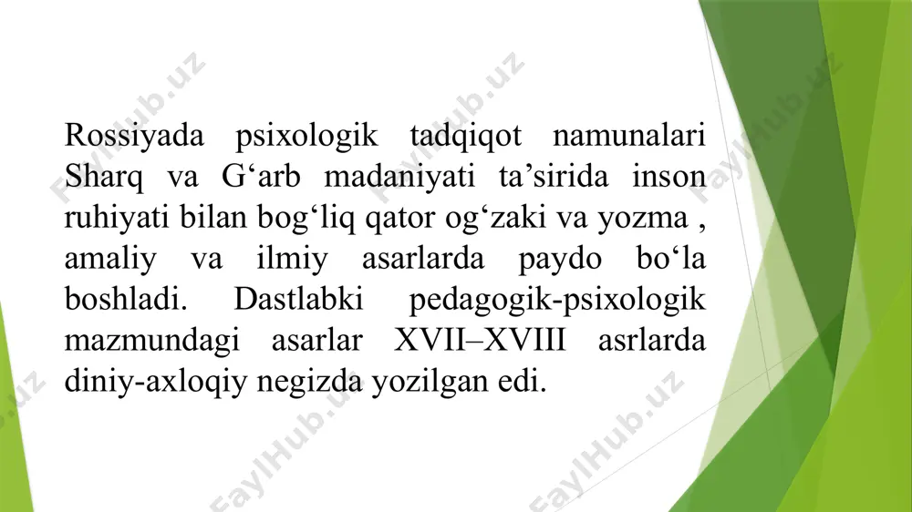 psixik rivojlanish va davrlashtirish muammosi - Page 5