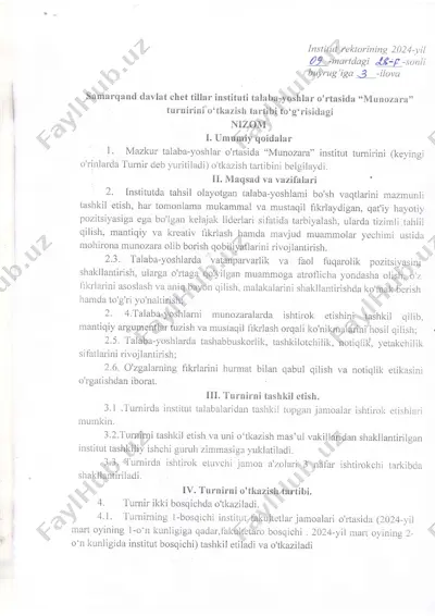 "munozara turniri nizomi" — PDF