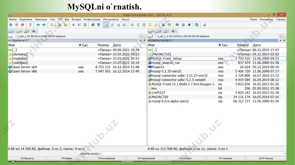 mysql va php o'rnatish - Page 3