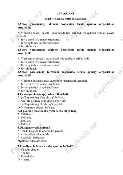 kasbiy-nazariy imtihon savollari — DOCX