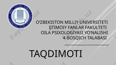 shaxsni emosional jabhasi va uning o‘rganish metodi — PPTX