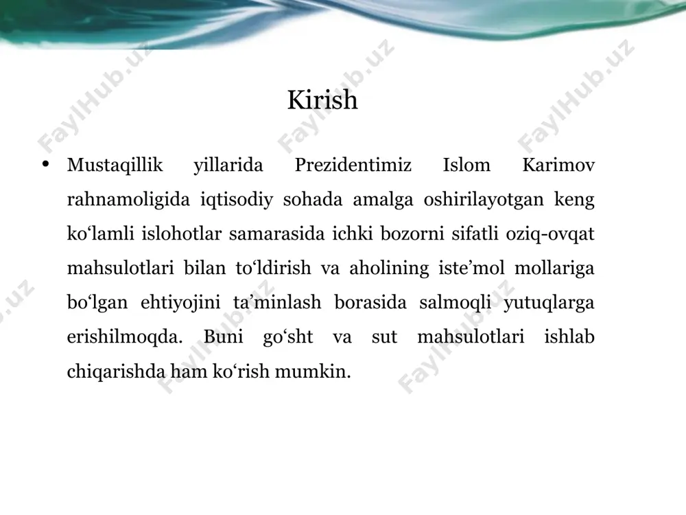 onli qarori mahsulotni qayta ishlash korxonalarini barpo etish, mavjudlarini rekonstruksiya va modernizatsiya qilishda dasturulamal bo‘lmoqda. mazkur qarorning 8-bandiga binoan 2016 yilning 1 yanvariga qadar bo‘lgan davrda asosiy faoliyat turi bo‘yicha go‘sht va sutni qayta ishlashga ixtisoslashgan mikrofirmalar hamda kichik korxonalar uchun yagona soliq to‘lovining stavkasini 50 foizga kamaytirildi(ya’ni foiz qilib belgilandi). * если какая-либо из этих проблем вызывает отставание от расписания или требует дальнейшего обсуждения, включите подробности в следующий слайд. 3 mol go’shtini nimtalash suyaklarga ajratish uzunasiga ikkiga bo'lingan mol go'shtini nimtalash, bo'laklarga bo'lish, suyaklardan ajratish, pay va paychoqlaridan tozalash kabi ketma-ket bajariladigan jarayonlardan iborat. go'shtni nimtalash va suyakdan ajratishdan maqsad, pazan- dachilikda u yoki bu taom uchun ishlatishga mo'ljallangan go'shtni olishdan iborat. go'shtlar isib ketmasligi uchun harorati 10°c dan yuqori bo'lmagan xonalarda nimtalanadi va suyakdan ajratiladi. agar koixonaga mol go'shti uzunasiga ikkiga bo'lingan nimta holida kelsa, old va son bo'laklarga ajratiladi. ajratish chizig'i molning oxirgi qovurg'a suyagi bilan 13 …