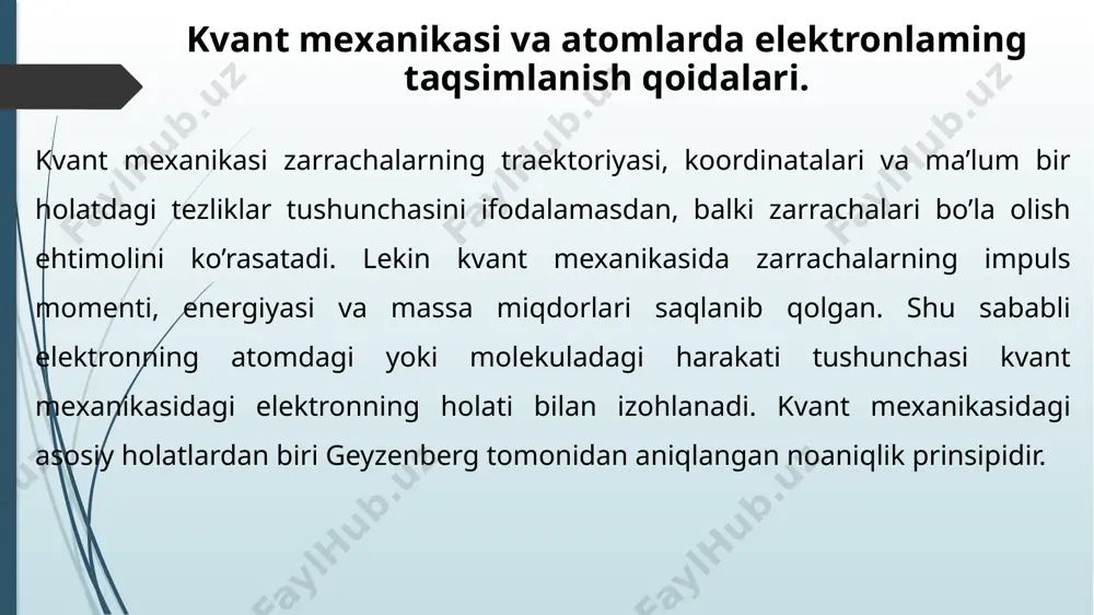 atom tuzilishi nazariyalari va kvant mexanikasi - Page 5