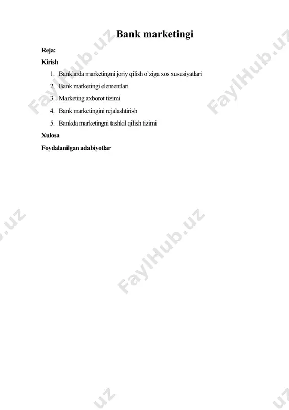 llarda u jiddiy o`zgarishlarga uchradi. amerikalik tadqiqotchilar ro`y berayotgan o`zgarishlarda «moliyaviy inqilob» ni ko`rishga moyil bo`lmoqda. bank tizimining barcha tarkibiy qismlari modifikatsiyalanmoqda. bunda bozo iqtisodiyoti amal qiladigan mamlakatlar bank tizimidagi dinamik o`zgarishlar butun xalq xo`jaligida ro`y berayotgan muhim o`zgarishlar bilan asoslanadi. jahon iqtisodiyotining rivojlanishi fan-texnika inqilobining zamonaviy bosqichi xususiyatlari bilan belgilanadigan tarkibiy qayta qurish murakkab davri bilan tavsiflanadi. zamonaviy bozor talablariga moslashuvchan va tezkor javob qaytarish uchun kompaniyalar turli usullarni qo`llamoqda, jumladan: · mahsulot yangilash sur’atining yuqoriligi qo`llab-quvvatlash uchun firmalar ittki o`tkazishga katta mablag` sarflamoqda; · ixtisoslashuvni nisbatan tez va og`riqsiz o`zgartirishga imkon beradigan, elektronikaga asoslangan ishlab chiqarish bazasi yaratilmoqda; · xo`jalik faoliyatini diversifikatsiya qilish jadal rivojlanmoqda. bu chora-tadbirlar yirik kapital qo`yilmalarni talab qiladi. kapital qo`yilmalarga bo`lgan talabni qondirishning muhim manbasi bank tizimi hisoblanadi. bank sohasiga sug`urta, brokerlik, jamg`arma, trast kompaniyalari, pensiya fondlari, savdo-sanoat korporatsiyalari kabi nobank muassasalari kirib borishi yangicha holatga aylandi. tijorat banklari faol shug`ullana boshlagan noan’anaviy operatsiyalar …