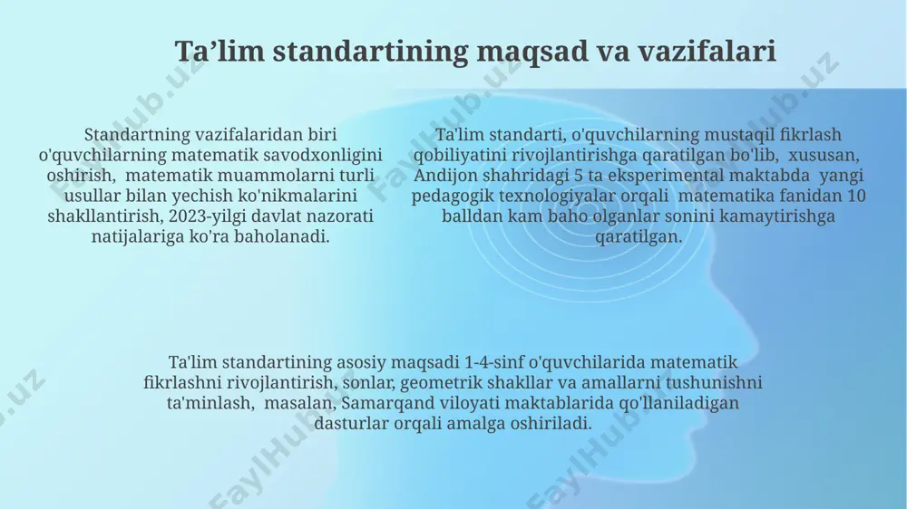 boshlangʻich sinflarda matematikadan dts tahlili - Page 5