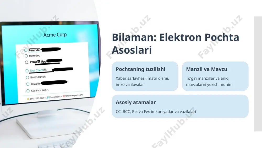 ni amalda qo‘llang bu metod orqali elektron pochta yozishda muvaffaqiyatni qo‘lga kiriting! 8 e`tiboringiz uchun rahmat image1.png image2.png image3.png image4.png image5.png image6.png image7.png image8.png image9.png image10.png image11.png image12.png image13.png