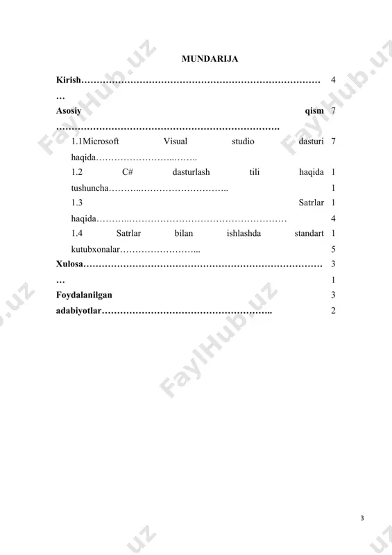 kil etilishi belgilangan edi. shuning uchun ham respublikamiz mustaqillikka erishgandan so’ng :ishlab chiqarishni rivojlantirish va axolini ish bilan taminlash, yosh oilalarni yoki bir xovlida istiqomat qilayotgan bir necha oilalarni yer uchastkalari bilan tahminlash, qishloq xo’jaligi va agrar soxani rivojlantirish , yetishtirilayotgan xom ashyoni o’zimizda qayta ishlash va tayyor maxsulot xoliga keltirish kabi qator masalalar bilan birga tahlimni islox qilish va uni rivojlantirish masalasi ham muxim etib belgilandi. shu borada respublikamizda tahlim soxasida amalga oshirilayotgan tub isloxatlar,o’zbekiston respublikasining “tahlim to’g’risida”gi qonuni kadrlar tayyorlash milliy dasturi” tahlim tizimidagi o’quv muassasalari pedagoglari va talabalari oldiga muxim vazifa qo’ydi.shu bilan birga jamiyatimizni axborotlashtirish va avtomatlashtirishga ishlab chiqarishda yangi texnologiyalardan foydalanishga o’tila boshladi. bu so’zlarning isboti o’laroq davlvtimiz axborot va axborotlashtirish soxasida bugungi xolatiga ega bo’ldi.ta`lim sifatini oshirish bugungi kunning asosiy vazifalaridan biridir. chunkibugungi kunda insoniyat rivojlanishi shunday bosqichga etib bordiki, bu bosqichda inson aql-zakovati, bilimi va uning mutaxassis sifatidagi malakasi hal qiluvchi ro‘l o`ynaydigan …
