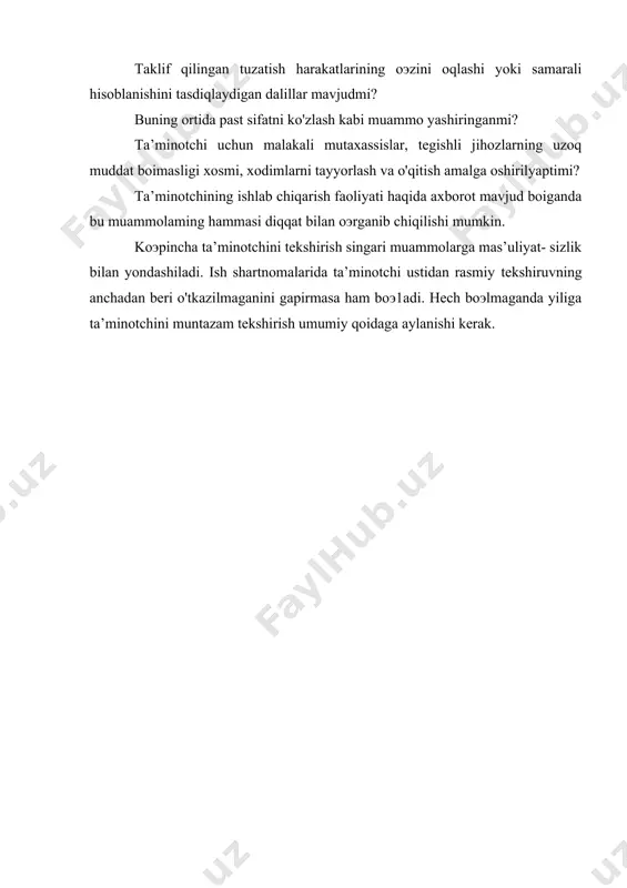 iqlash hisoblanadi. ta'minotchining ishlab chiqarish imkoniyatlari ishlab chiqarishga olingan namunalar orqali asoslanilishi mumkin. namunalar ijobiy baholangandan so'ng ta'minotchining ishlab chiqarishga tayorgarlik ko'rishiga ruxsat beriladi. buyum murakkab va yuqori narxda baholanadigan bo'lsa, ta'minotchi jihozlar va ishlab chiqarish jarayonini o'zgartirib, ishlab chiqarishdan so'ng buyumni tekshirib, mahsulotning ko'p bo'lmagan partiyalarini yoki bitta buyumni ishlab chiqaradi. bu bosqichda ta'minotchi buyurtmachiga texnologiya va jihozlarni tekshirish imkoniyatini beradi. bu jarayonga yetarli darajada mas'uliyat bilan munosabatda bo'lmaslik ko'p jiddiy muammolarning yuzaga kelishini keltirib chiqaradi. jihozlar namunalarining soni yetarli darajada ko'p bo'lishi va ishlab chiqarish jarayonida tasodifiy tanlanishi lozim. jarayonning o'zgaruvchanligini aniqlashdan avval kamida besh - sakkizta namuna baholanishi kerak, biroq namunalarning katta miqdori jarayonlarning o'zgaruvchanligini aniqlashga imkon beradi. istalgan vaziyatda buyurtmachi jihozlardan foydalanish tartibi va o'rnatilgan talablardan har qanday chetlanishlardan xabardor bo'lishi kerak. ishlab chiqarish jarayonida buyurtmachining texnologi kuzatish uchun asmavzu - uskunalar va jihozlarning namunalarini tasodifiy tanlab olishi kerak. yuqorida keltirilgan qoidalardan bittasining buzilishi buyurtmachining jihozlarni …