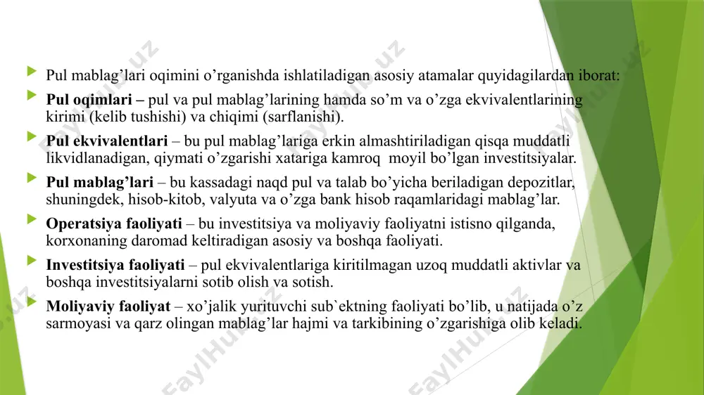 pul оqimlarini prognozlash - Page 5