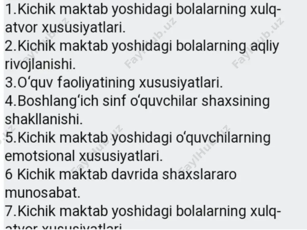 kichik maktab yoshidagi rivojlanish xususiyatlari - Page 2