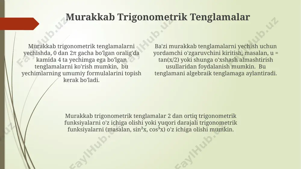 trigonometrik tenglamalar - Page 4
