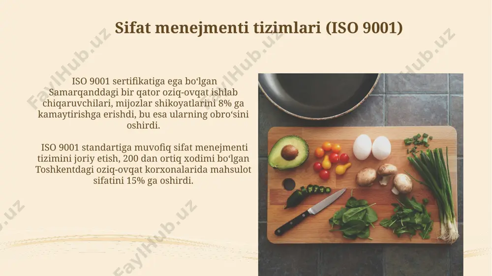 oziq-ovqat sanoatida iso standartlarini qo'llash - Page 4