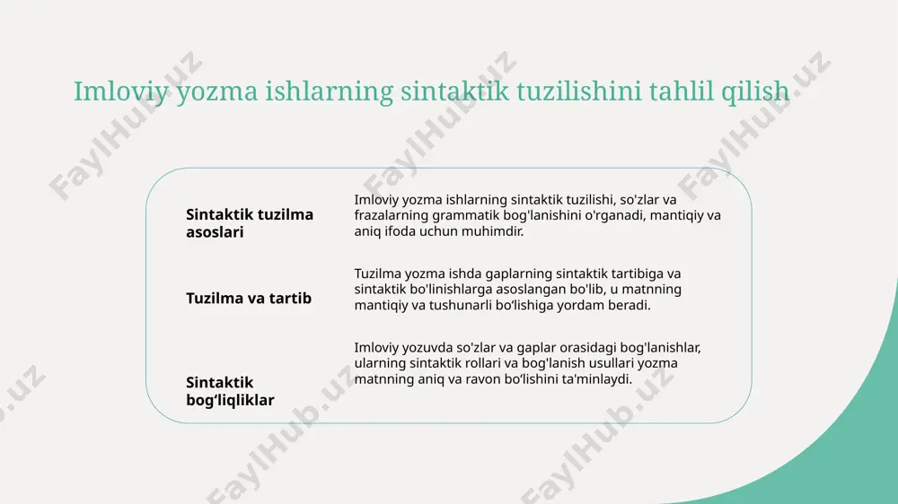 daniy nuanslarni aniqlash uchun, tilshunoslar kontekstga asoslangan usullarni qo'llab, so'zlar va ifodalar o'rtasidagi bog'liqlikni tahlil qiladi. til va madaniyat o’rtasidagi bog’liqlik: tahlil usullari va amaliy misollar 1 til va madaniyat o’rtasidagi bog’liqlik - til madaniyatning ifodasi bo’lib, uning o’ziga xosliklari, qadriyatlari va an’analari yozma va og’zaki ifodalarda o’z aksini topadi, madaniyat bilan uzviy bog’liq. 2 lingvistik tahlil usullari - semantik va sintaktik metodlar yordamida til va madaniyatdagi nuanslarni aniqlash mumkin, masalan, so’zlarning ma’nosi va ularning madaniy kontekstdagi o’rni. 3 amaliy misollar va natijalar - masalan, “oy” so’zi o’zbek madaniyatida nur va farovonlik bilan bog’liq, lingvistik tahlil orqali bu tushuncha va qadriyatlarning yozma ifodasini chuqurlashtirish mumkin. uzbek tilida madaniyat va til nuanslarini aniqlash uchun lingvistik texnikalar 1 madaniyat va til aloqasi madaniyat va til o'rtasidagi bog'liqlik tilning madaniy kontekstda qanday ishlashini tushunishga yordam beradi. bu, ayniqsa, idiomalar va an'anaviy ifodalar orqali namoyon bo'ladi. 2 nuanslarni aniqlash usullari lingvistik texnikalar yordamida so'zlarning …