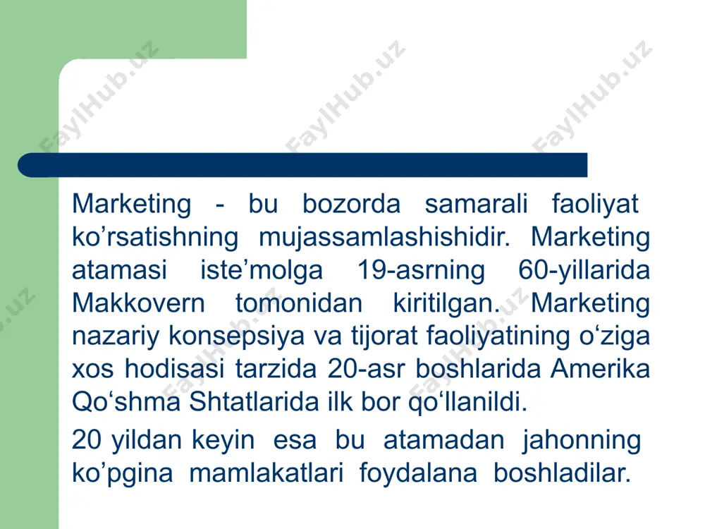 marketing tushunchasi va uning mohiyati - Page 5