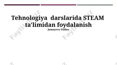 steam ta'limi — PPTX