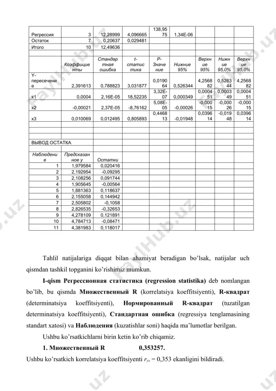 ko’p omilli ekonometrik tahlil laboratoriya ishi - Page 4