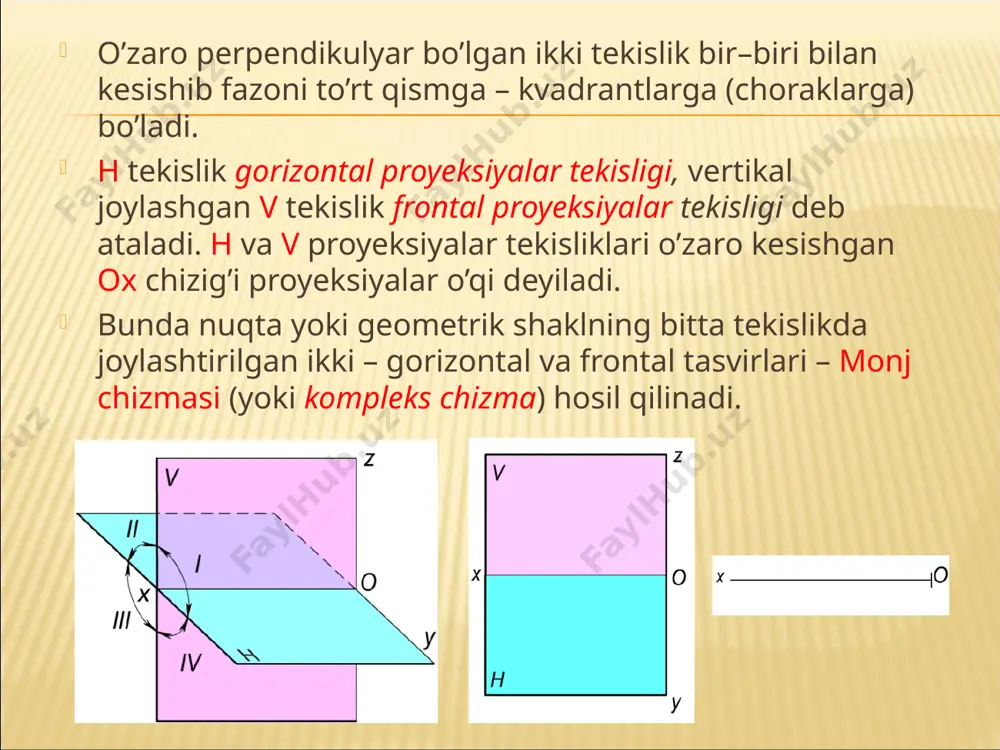 nuqtaning ortogonal proyeksiyalari - Page 3