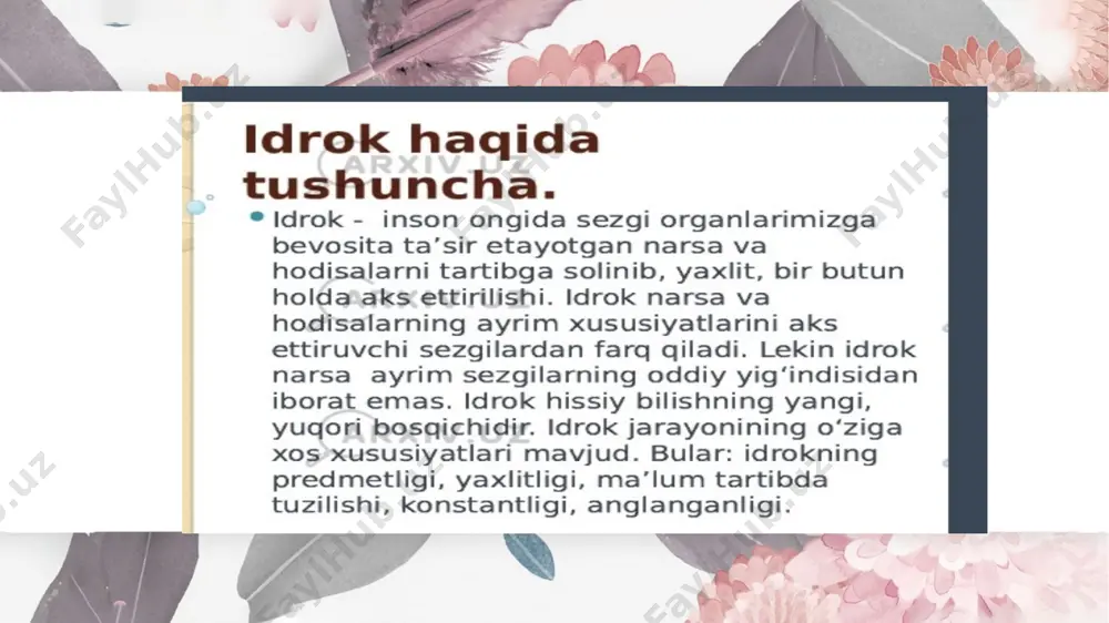 idrok haqida tushunchalar - Page 2