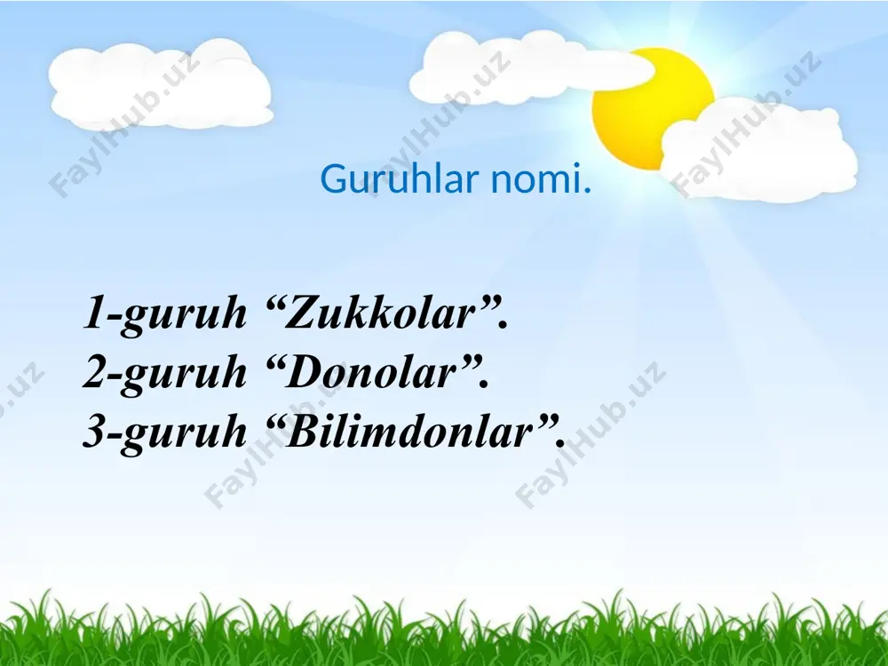 tabiat bilan suhbat (o'qish fanidan ochiq dars ishlanma) - Page 3