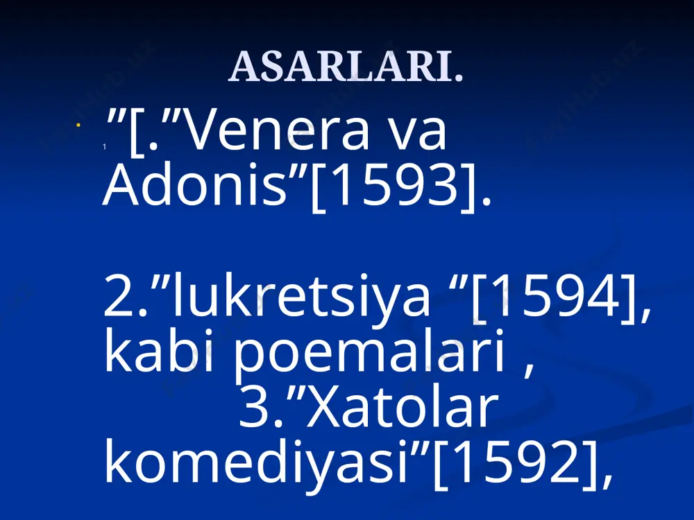 vilyam shekspir hayoti va ijodi - Page 4