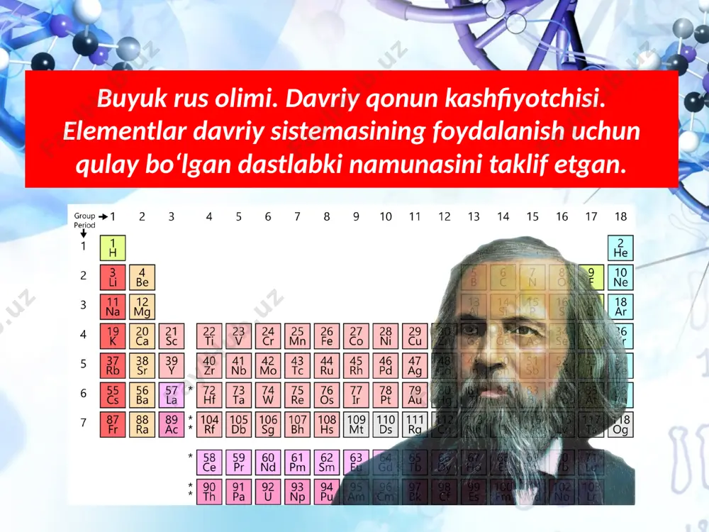 kimyoviy elementlarning davriy qonuni. 8 - sinf - Page 4