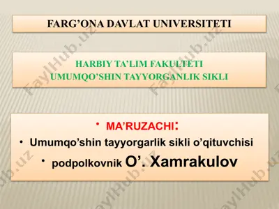 umumqo’shin tayyorgarlik sikli o’qituvchisi — PPTX