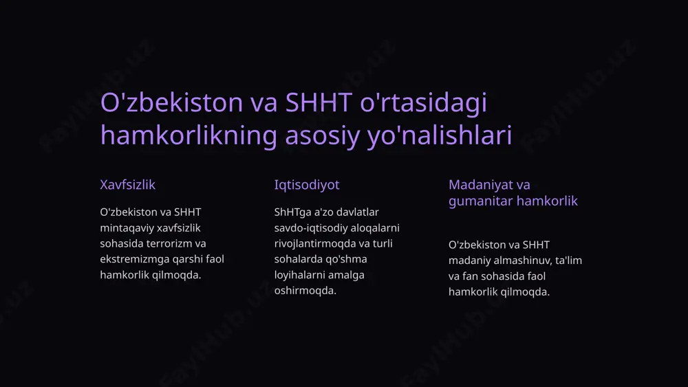 o'zbekiston va shht o'rtasidagi munosabatlar: tarix va rivojlanish - Page 3