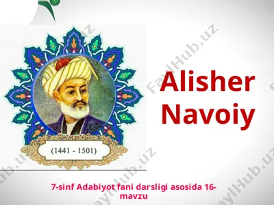 alisher navoiy 7-sinf — PPTX