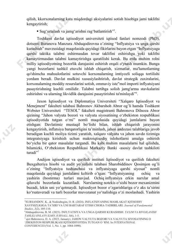 ste'mol umuman tendentsiyadan past bo'lgan. agar inflyatsiya asosan talab bilan belgilanadigan bo'lsa, unda pul-kredit siyosati (masalan, foiz stavkalarining ko'tarilishi) o'rinli bo'lar edi. biroq, hujjatda ta'kidlanishicha, bugungi inflyatsiya asosan taklif bilan belgilanadi. pul-kredit siyosatining keng kuchayishiga emas, balki ta'minot cheklovlarini to'g'ridan-to'g'ri bartaraf eta oladigan fiskal siyosatga qaratilgan yanada nozik yondashuv zarur. taklifning o'ziga xos bosimini yumshatish uchun maqsadli fiskal siyosat taklif etiladi. bunga ta'minot zanjiri samaradorligini tiklash va sanoat nomutanosibliklarini bartaraf etishga qaratilgan investitsiyalar kiradi. foiz stavkalarini normal darajaga qaytarish foydali bo'lsa-da, ularning juda tez ko'tarilishi iqtisodiy tanazzulga olib kelishi va nomutanosib ravishda ijtimoiy himoyalanmagan populyatsiyalarga ta'sir qilishi mumkin. siyosat nafaqat inflyatsiyani o'z ichiga olishi, balki uzoq muddatli iqtisodiy barqarorlik va chidamlilikni, ayniqsa zaif sektorlarda mustahkamlashi kerak. asosiy xulosalar joriy inflyatsiyaning asosiy manbai ortiqcha talab emas, balki ta'minotdagi uzilishlardir. inflyatsiyani keraksiz iqtisodiy qiyinchiliklarga olib kelmasdan samarali boshqarish uchun byudjet aralashuvlari va pul-kredit siyosatini sinchkovlik bilan tuzatishni o'z ichiga olgan muvozanatli yondashuv …