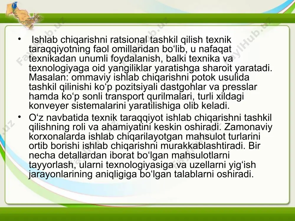 ishlab chiqarish rejasining zarurligi - Page 5