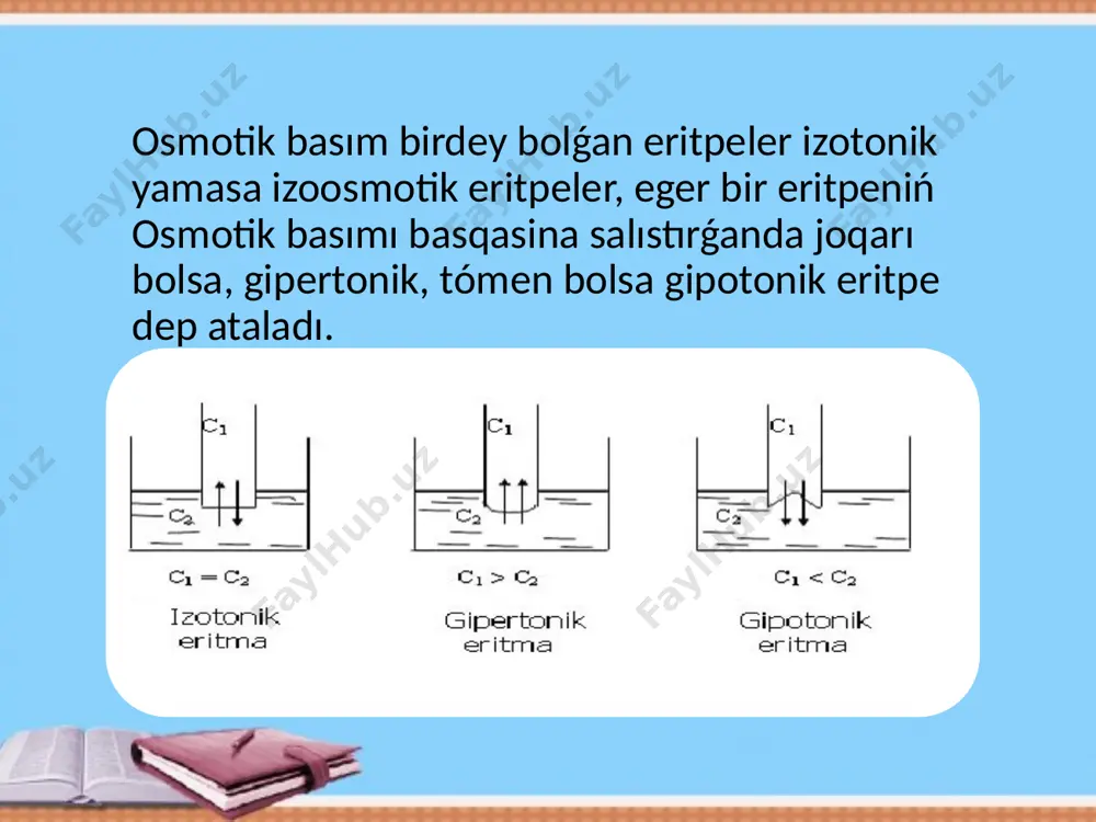 osmos, osmotik basim, kapilliyar hadiyseler - Page 5