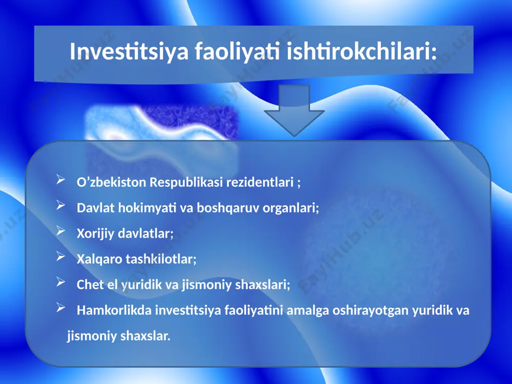 investitsiya jarayoni moliyalashtirish manbalari - Page 4