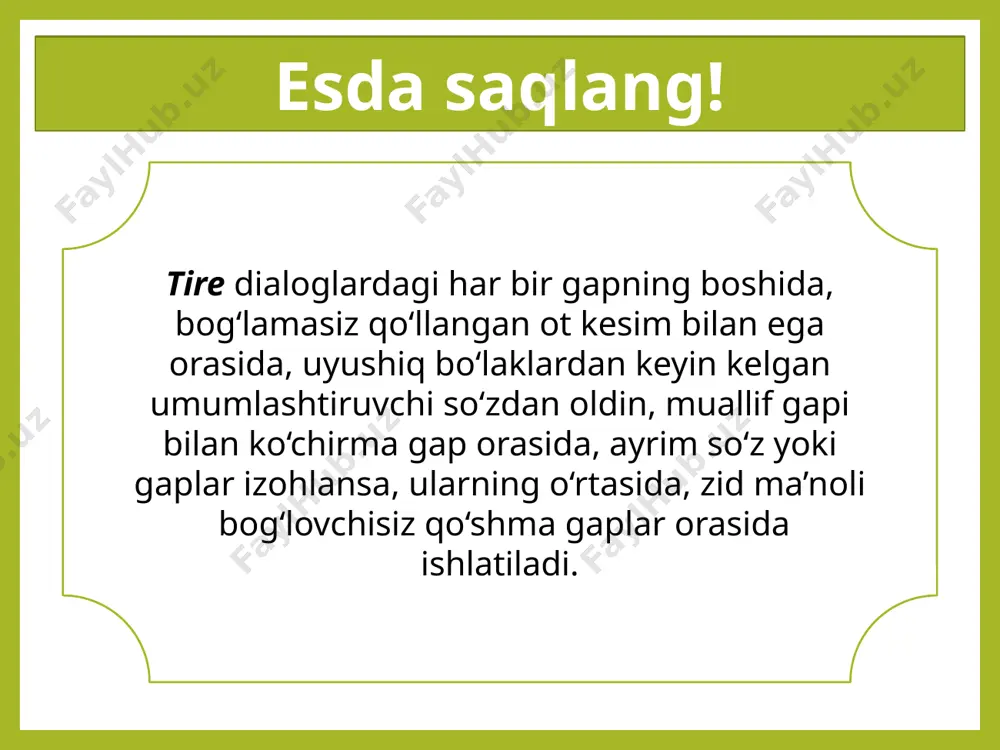 tire va qo'shtirnoqning qo'llanishi - Page 4